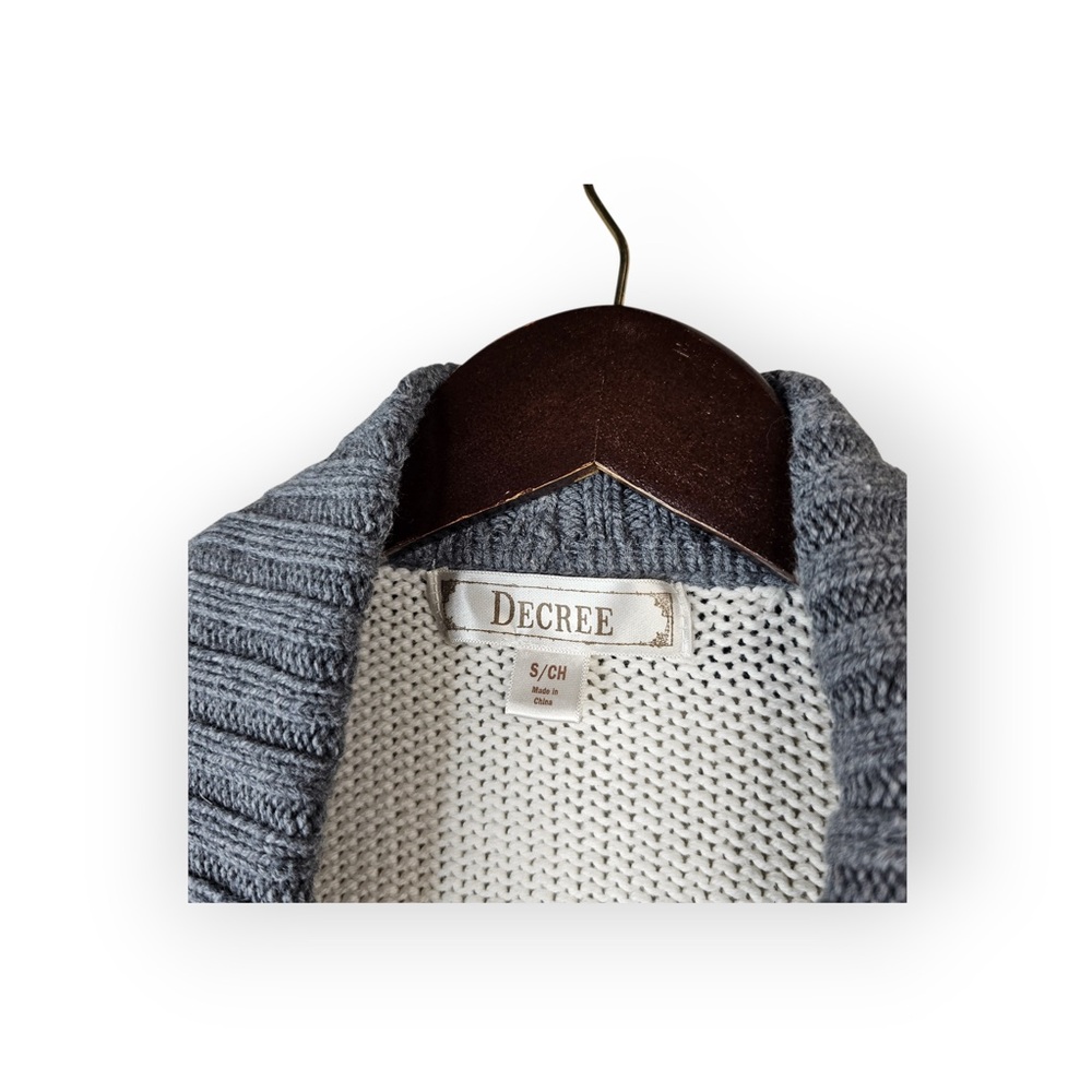 Decree Open-Front Marled Cardigan - Picture 4 of 6